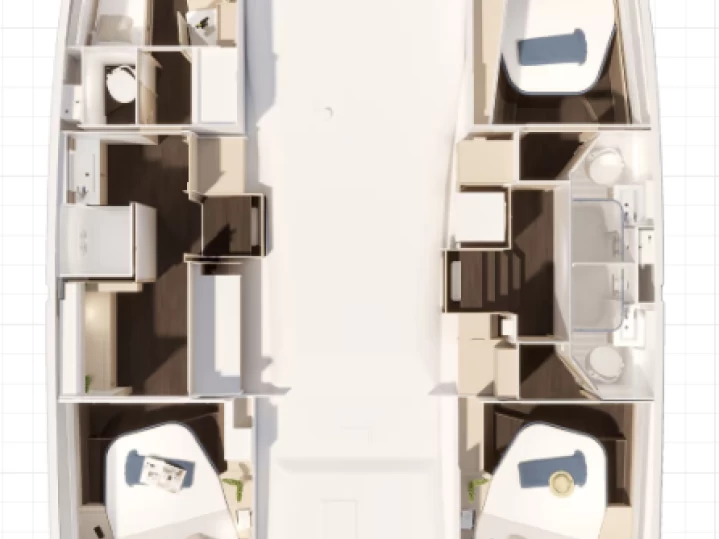 Location bateau Fountaine Pajot Fountaine Pajot FP 44 Maestro - 3 cab. à Frenchtown sur Samboat