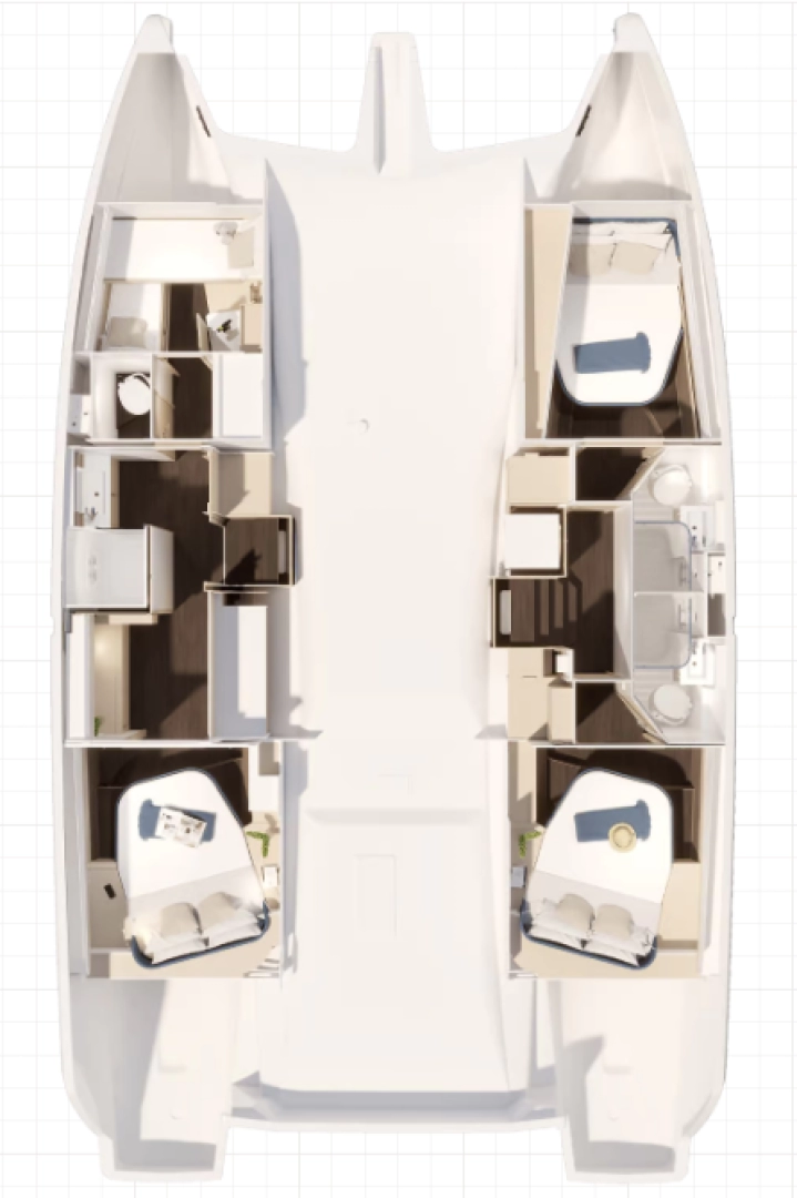 Location bateau Fountaine Pajot Fountaine Pajot FP 44 Maestro - 3 cab. à Frenchtown sur Samboat