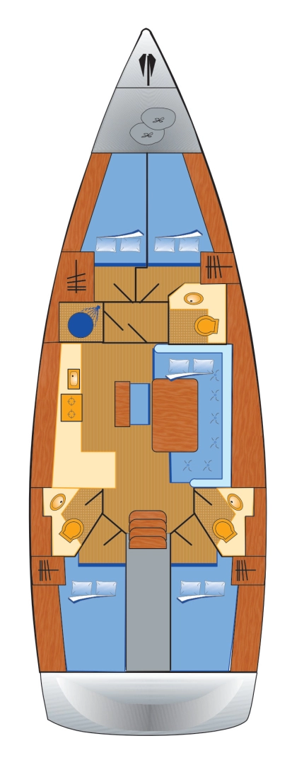 Bavaria Cruiser 46 a louer à Heiligenhafen