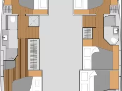 Location bateau Fountaine Pajot Aura 51 à Saint-Raphaël sur Samboat