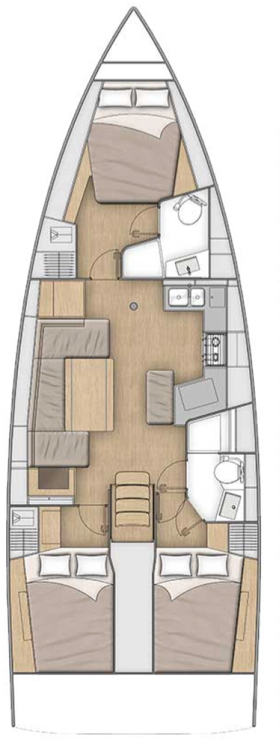 Location bateau Golfe-Juan pas cher Oceanis 40.1