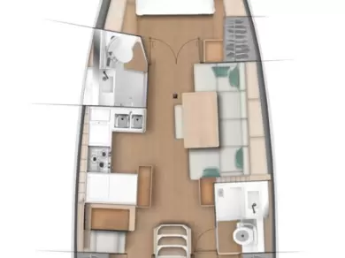 Location à Biograd na Moru - Jeanneau Sun Odyssey 440 sur SamBoat