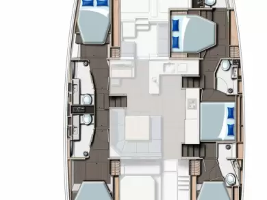 Leopard Catamarans / Robertson & Caine Leopard 50 - 5 + 1 cab a louer à Palma de Majorque