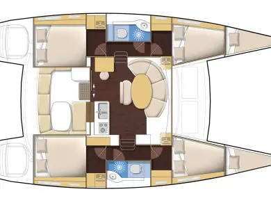 Location bateau Lagoon Lagoon 380 S2 à Gouviá sur Samboat