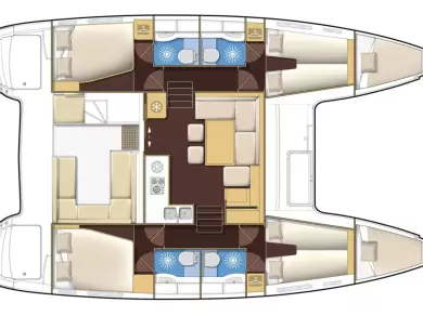 Location bateau Lagoon Lagoon 400 S2 à Álimos sur Samboat
