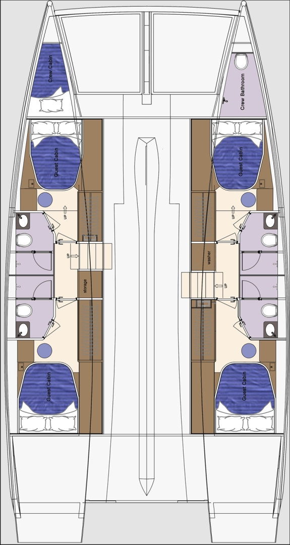 Location bateau HeySea Seaview 50 à Marsh Harbour sur Samboat