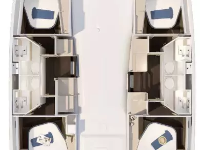 Louez un Fountaine Pajot Fountaine Pajot FP 41 Quatuor 4 à Trogir