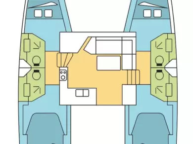 Location bateau Fountaine Pajot Isla 40 à Trogir sur Samboat
