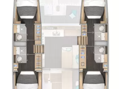 Location bateau Sibenik pas cher Lagoon 43