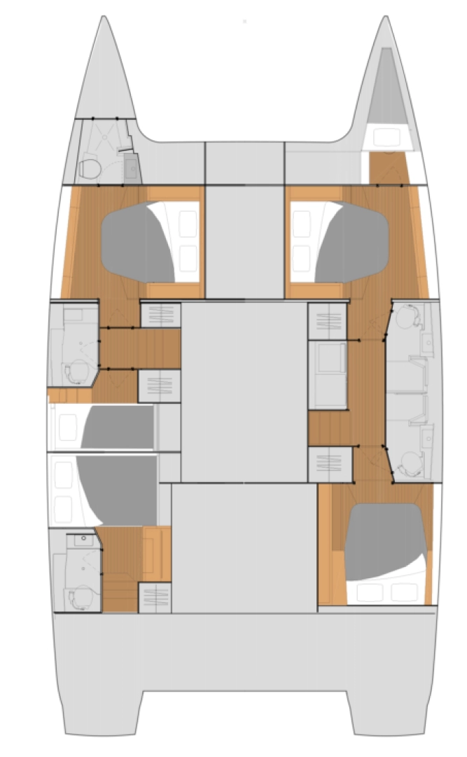 Location bateau Fountaine Pajot Tanna 47 à Seget Donji sur Samboat