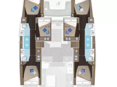 Location Catamaran à Lávrio - Lagoon Lagoon 51