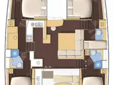 Location bateau Lagoon Lagoon 500 à Álimos sur Samboat