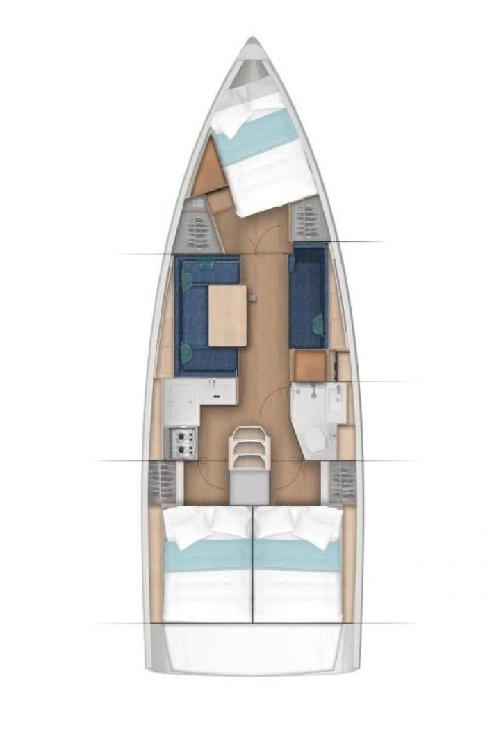 Jeanneau Sun Odyssey 380 a louer à Pirovac