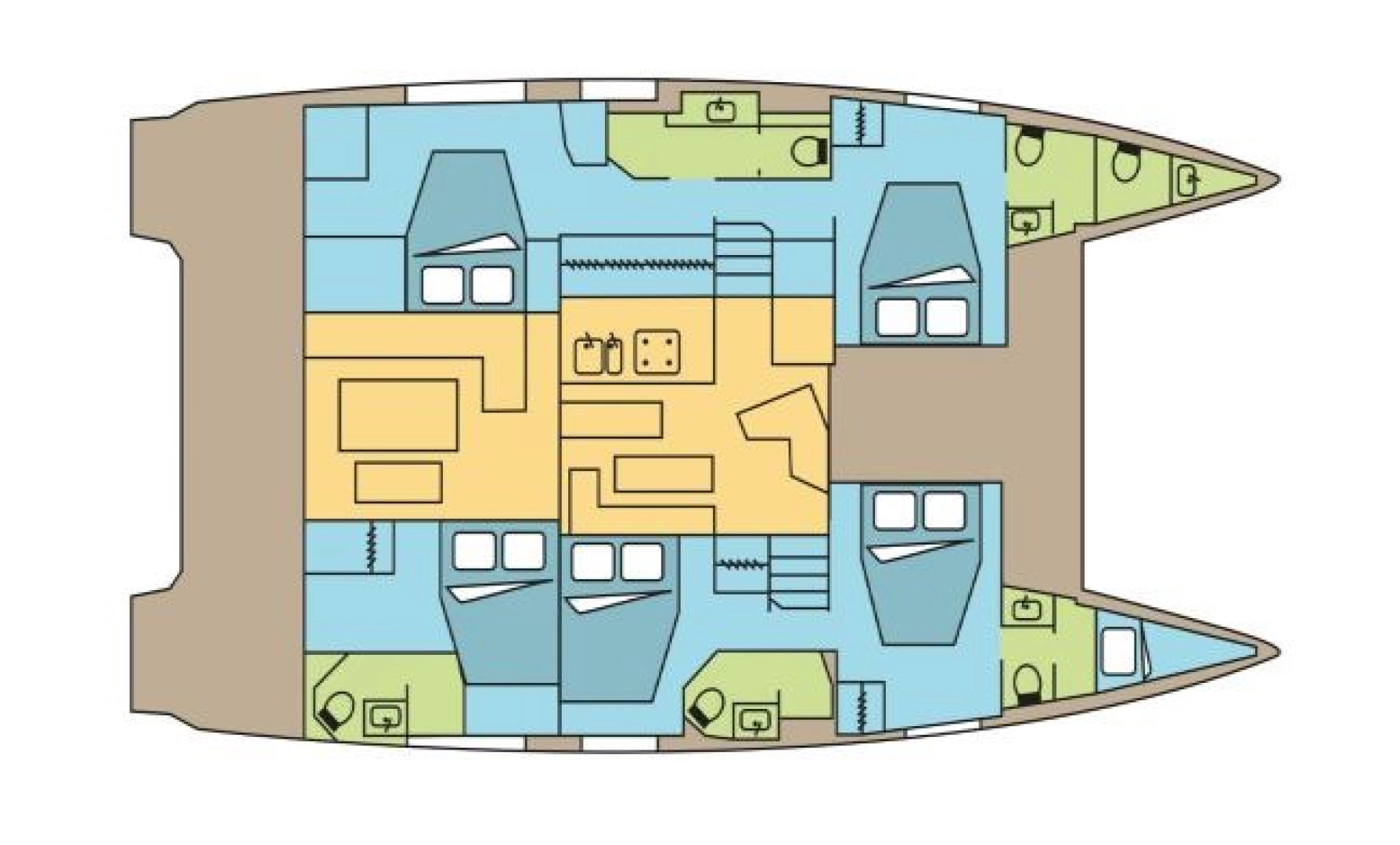 Louez un Fountaine Pajot Fountaine Pajot Aura 51 SMART ELECTRIC - 5 cab. à Pouzoles