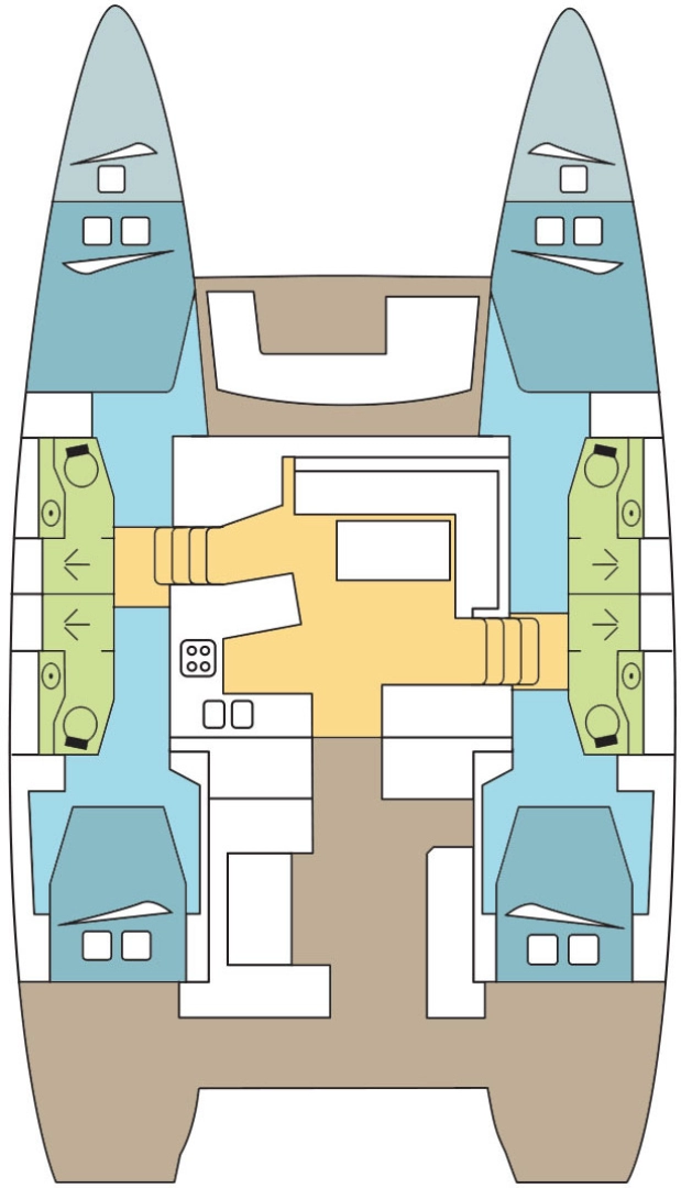 Location Catamaran à Marsh Harbour - Lagoon Lagoon 450 Sport Top