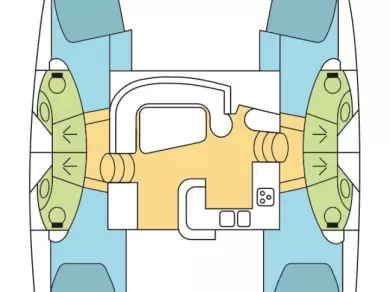 Location Catamaran à Airlie Beach - Leopard Catamarans / Robertson & Caine Leopard 46 - 4 cab.
