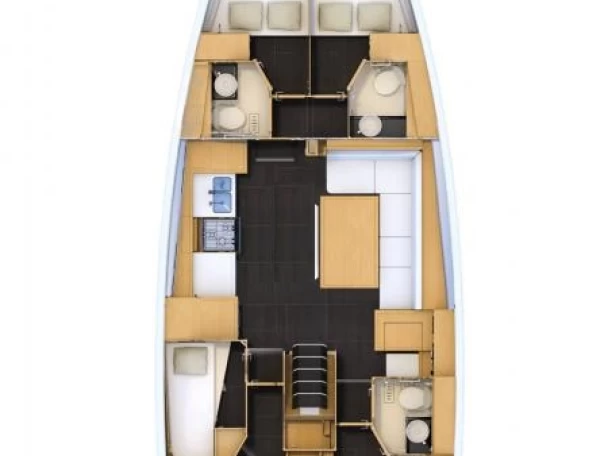 Location bateau Jeanneau Jeanneau 54 à Benítses sur Samboat