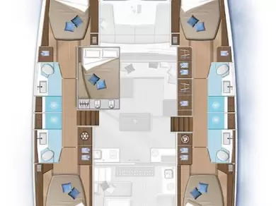 Location bateau Lefkáda pas cher Lagoon 50