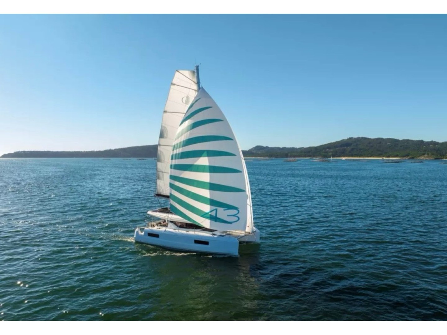 Calipso Lagoon 43 eco solar catamaran charter in Cugnana Verde, Italy