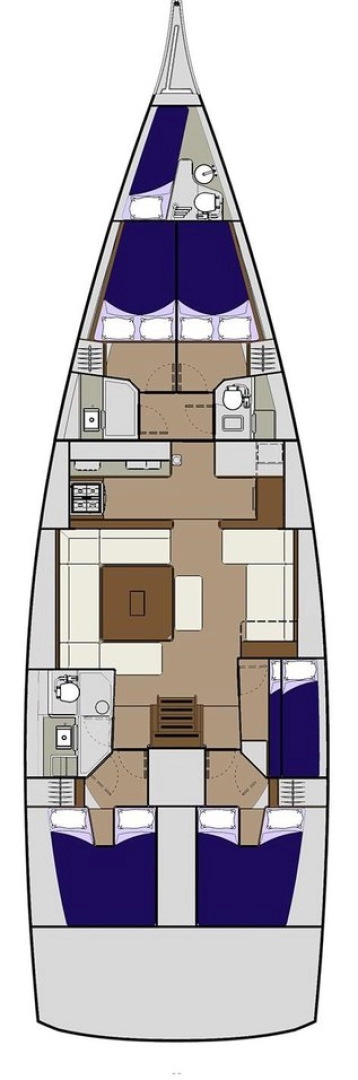 Dufour Dufour 560 Grand Large a louer à Gouviá