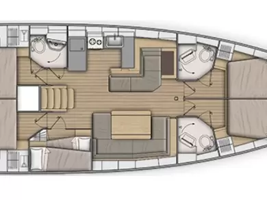 Location bateau Bénéteau Oceanis 51.1 à Sukošan sur Samboat