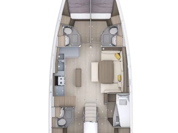 Location bateau Bénéteau Oceanis 52 - 6 cab. à Kos sur Samboat