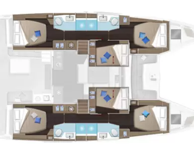 Louer Catamaran avec ou sans skipper Lagoon à Álimos