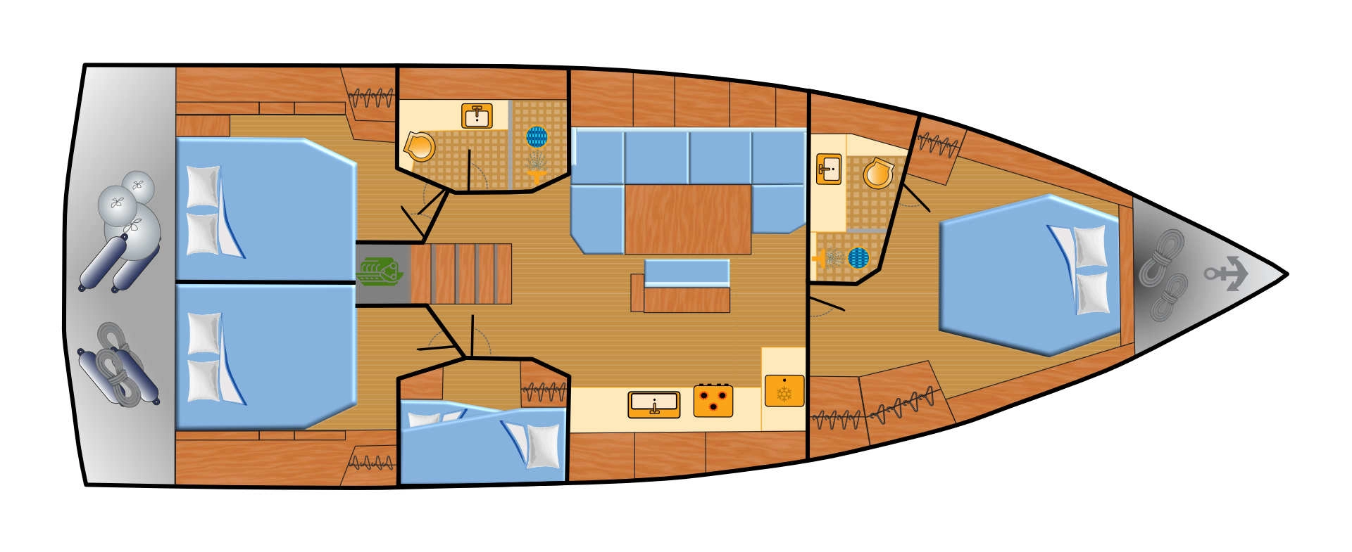 Location bateau Hanse Hanse 460 à Punat sur Samboat