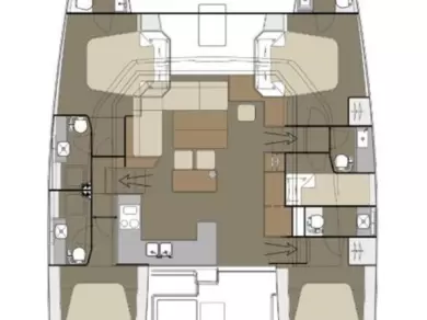 Location bateau Primošten pas cher Dufour Catamarans 48 Sail