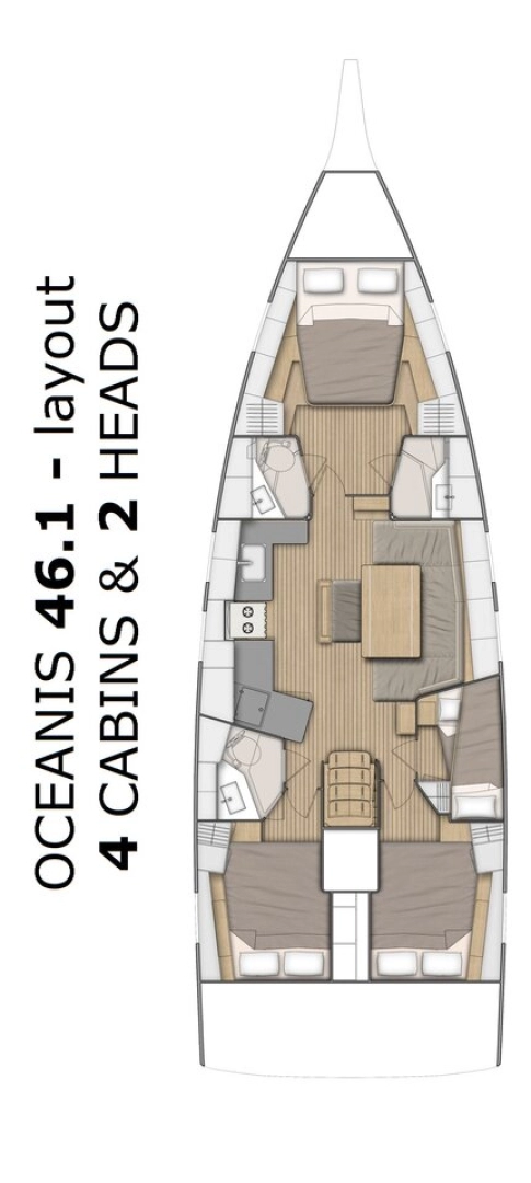 Bénéteau Oceanis 46.1 a louer à Split
