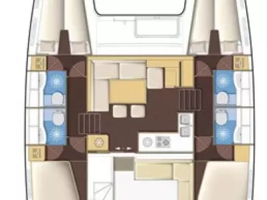 Location bateau Lagoon Lagoon 400 S2 à Álimos sur Samboat