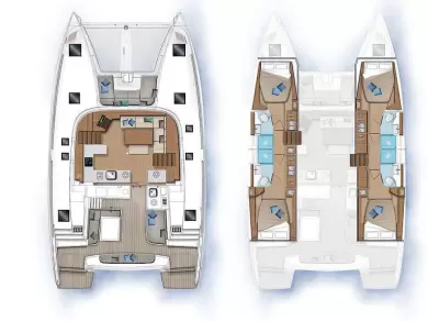 Location bateau Trogir pas cher Lagoon 46