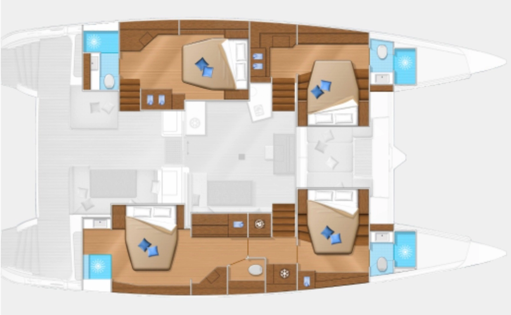 Location bateau Fethiye pas cher Lagoon 52 F