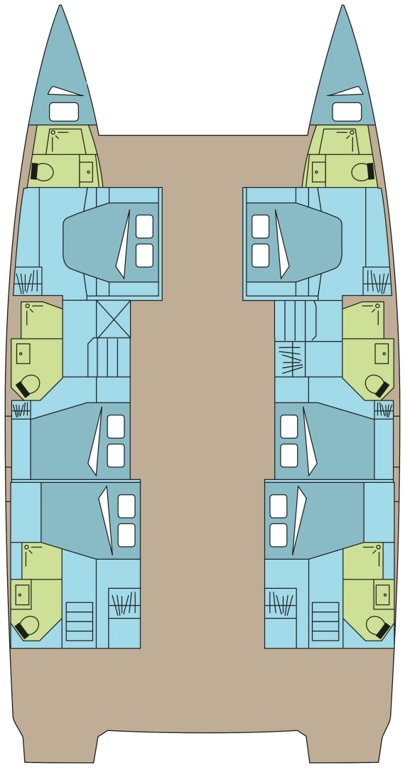 Location bateau Fountaine Pajot Fountaine Pajot Aura 51 SMART ELECTRIC - 5 cab. à Pouzoles sur Samboat