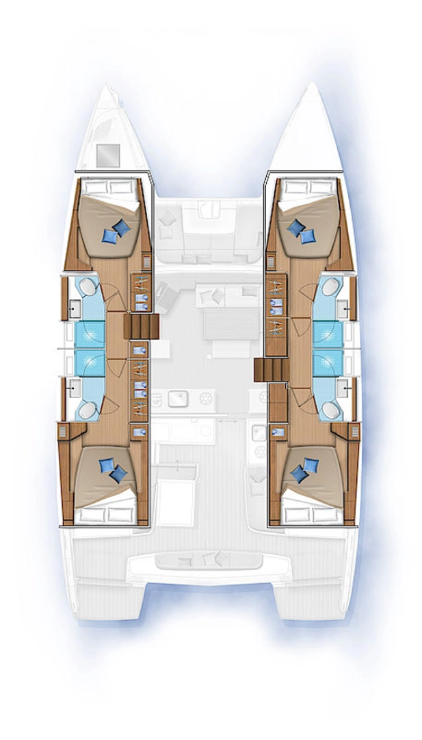 Location bateau Sukošan pas cher Lagoon 46