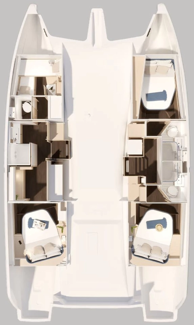 Location bateau Road Town pas cher Fountaine Pajot FP 44 Maestro - 3 cab.
