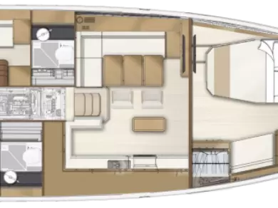 Jeanneau Jeanneau 55 - 3 + 1 cab. a louer à Road Town