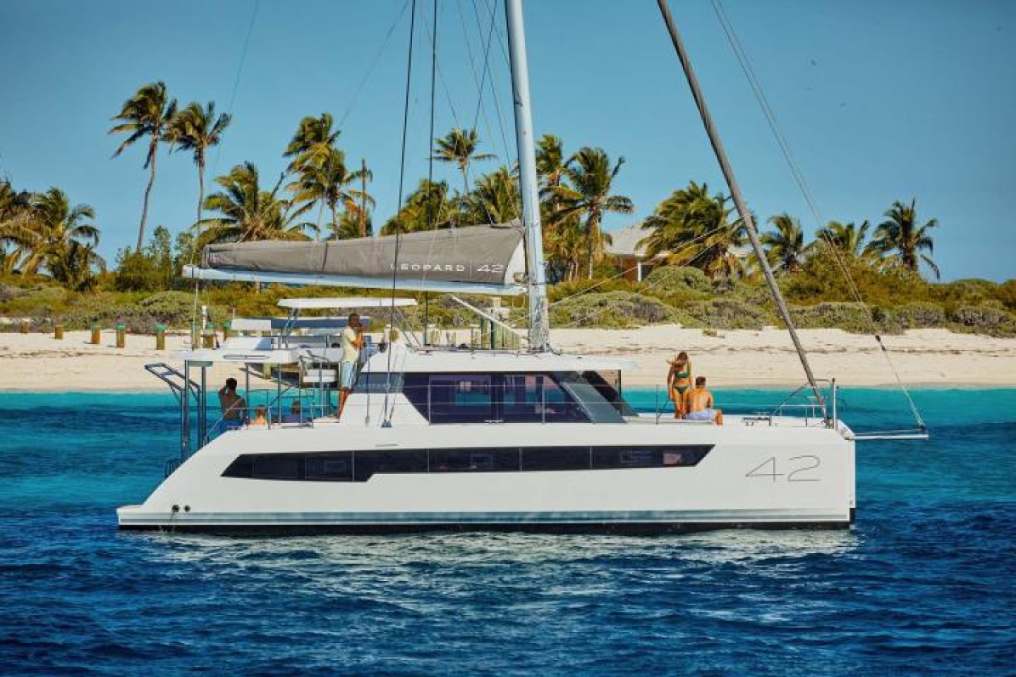 Leopard 42 Alluzo eco solar catamaran charter in Procida, Italy