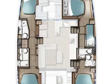 Pronájem Katamarán Leopard Catamarans / Robertson & Caine s licencí