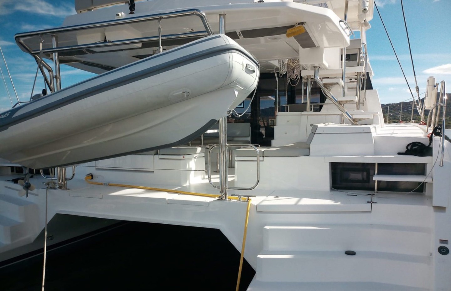 Leopard 50 eco solar catamaran charter in Cannigione, Sardinia