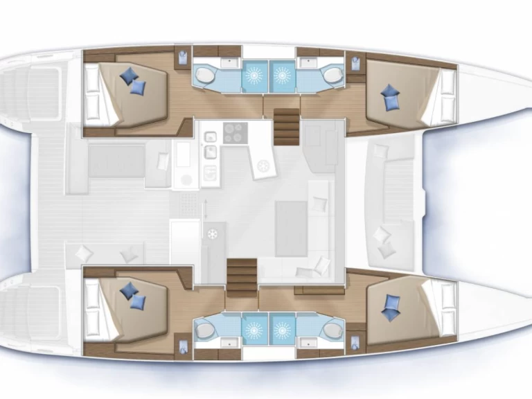 Lagoon LAGOON 450 S  a louer à Figari