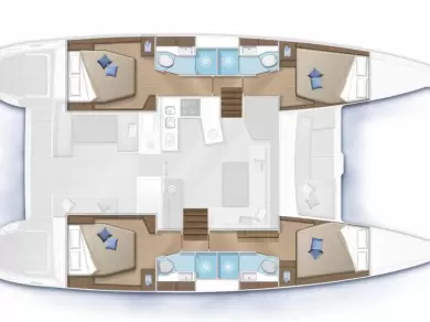 Lagoon LAGOON 450 S  a louer à Figari