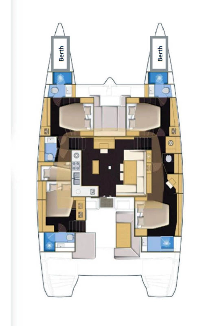 Location à Road Town - Lagoon Lagoon 52 F sur SamBoat