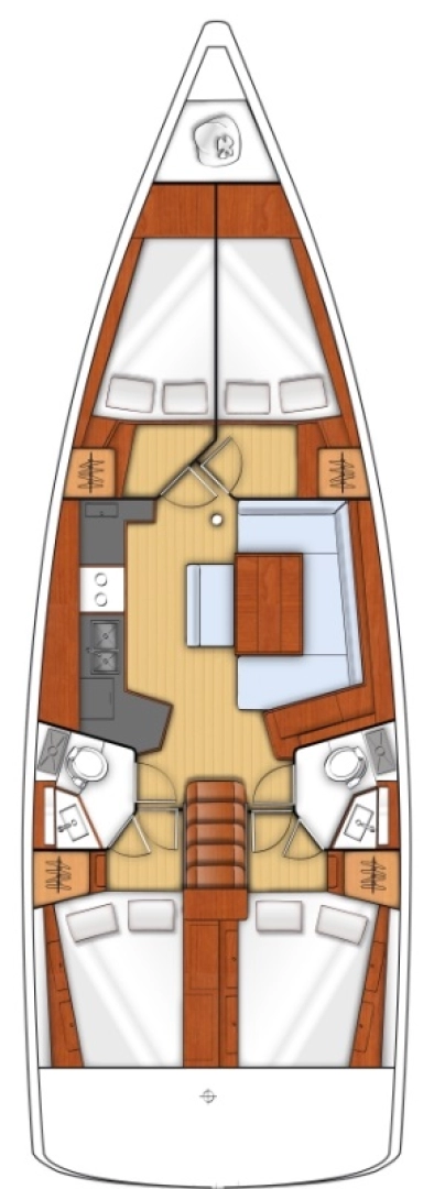 Location bateau Bénéteau Oceanis 45 à Sukošan sur Samboat