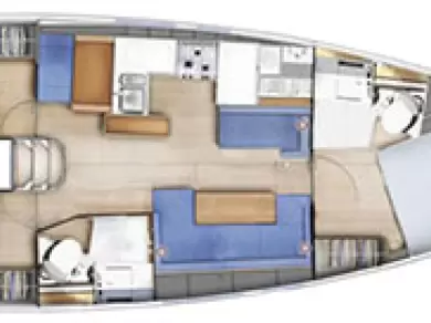 Location à Bormes-les-Mimosas - Jeanneau Sun Odyssey 410 sur SamBoat