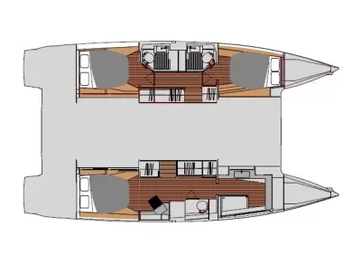 Location Catamaran Fountaine Pajot avec permis