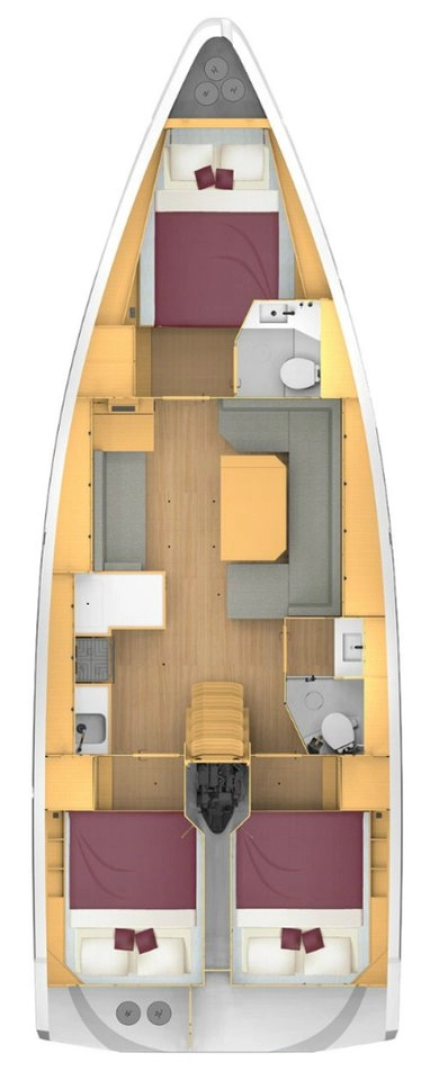 Location bateau Pirovac pas cher Bavaria C42