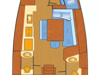 Bénéteau Oceanis 43 a louer à Heiligenhafen