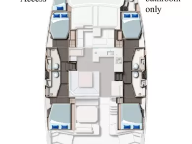 Location Catamaran Leopard Catamarans / Robertson & Caine avec permis