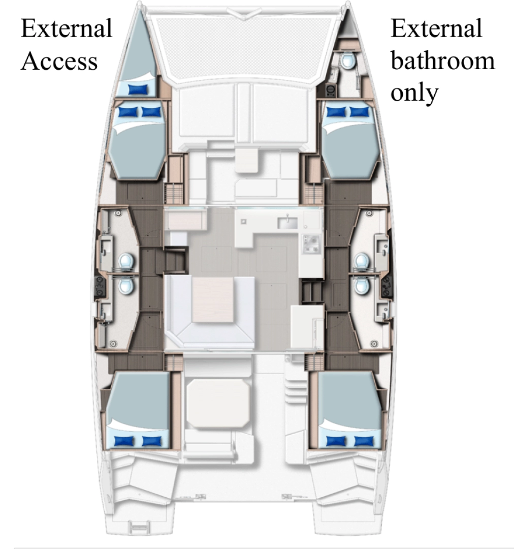 Leopard Catamarans / Robertson & Caine Leopard 45 a louer à Procida